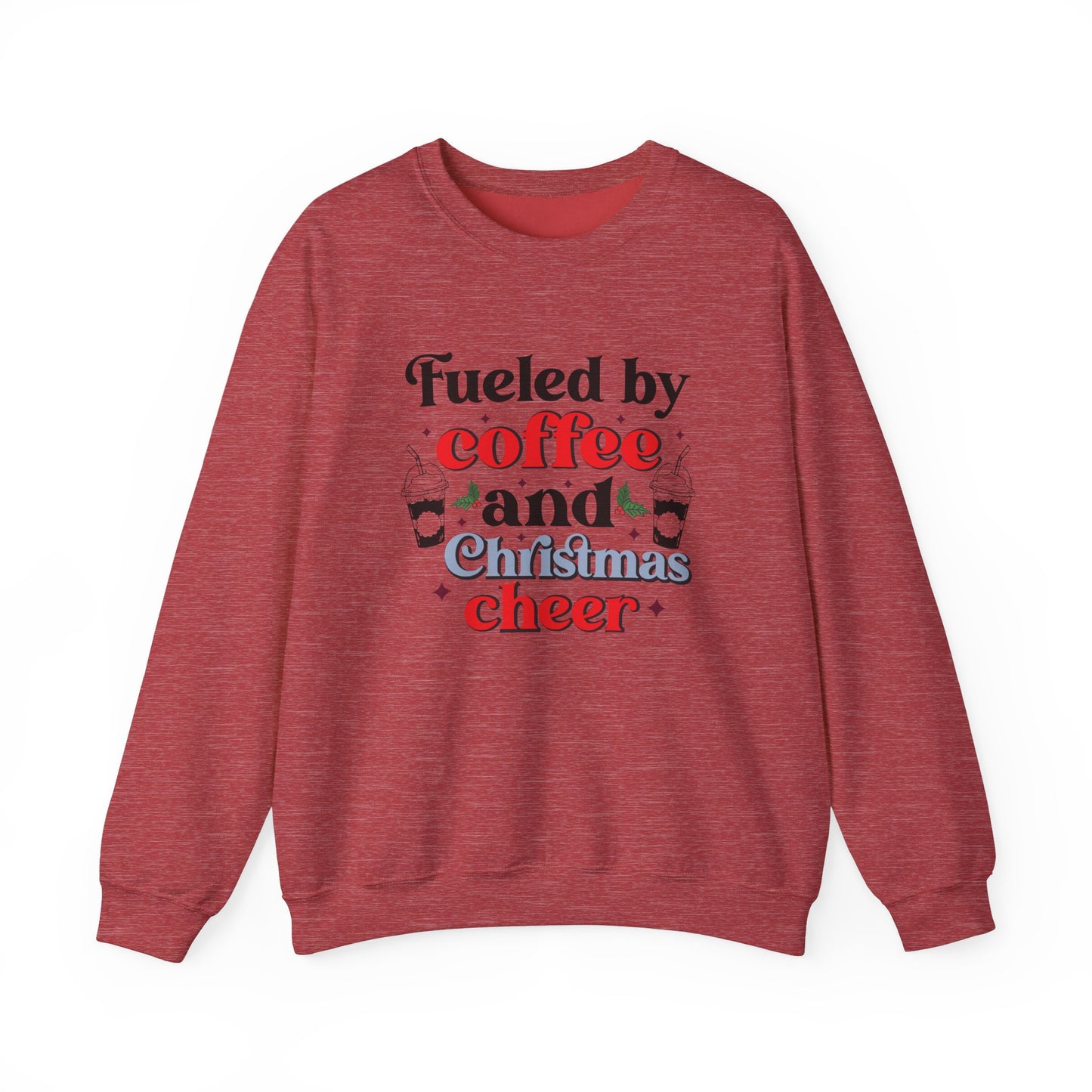 Fueled by Coffee and Christmas Cheer Crewneck Sweatshirt