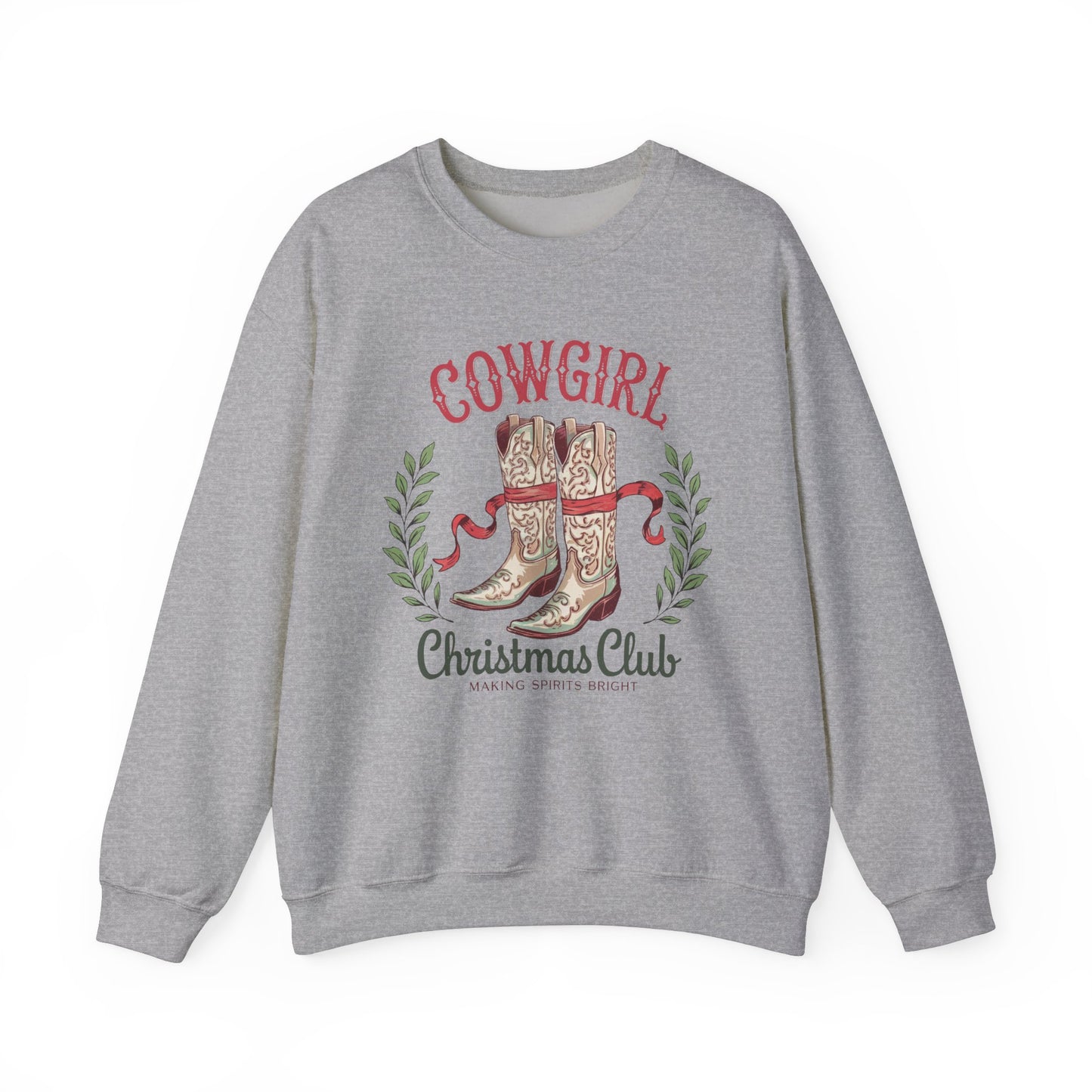 Cowgirl Christmas Club Crewneck Sweatshirt