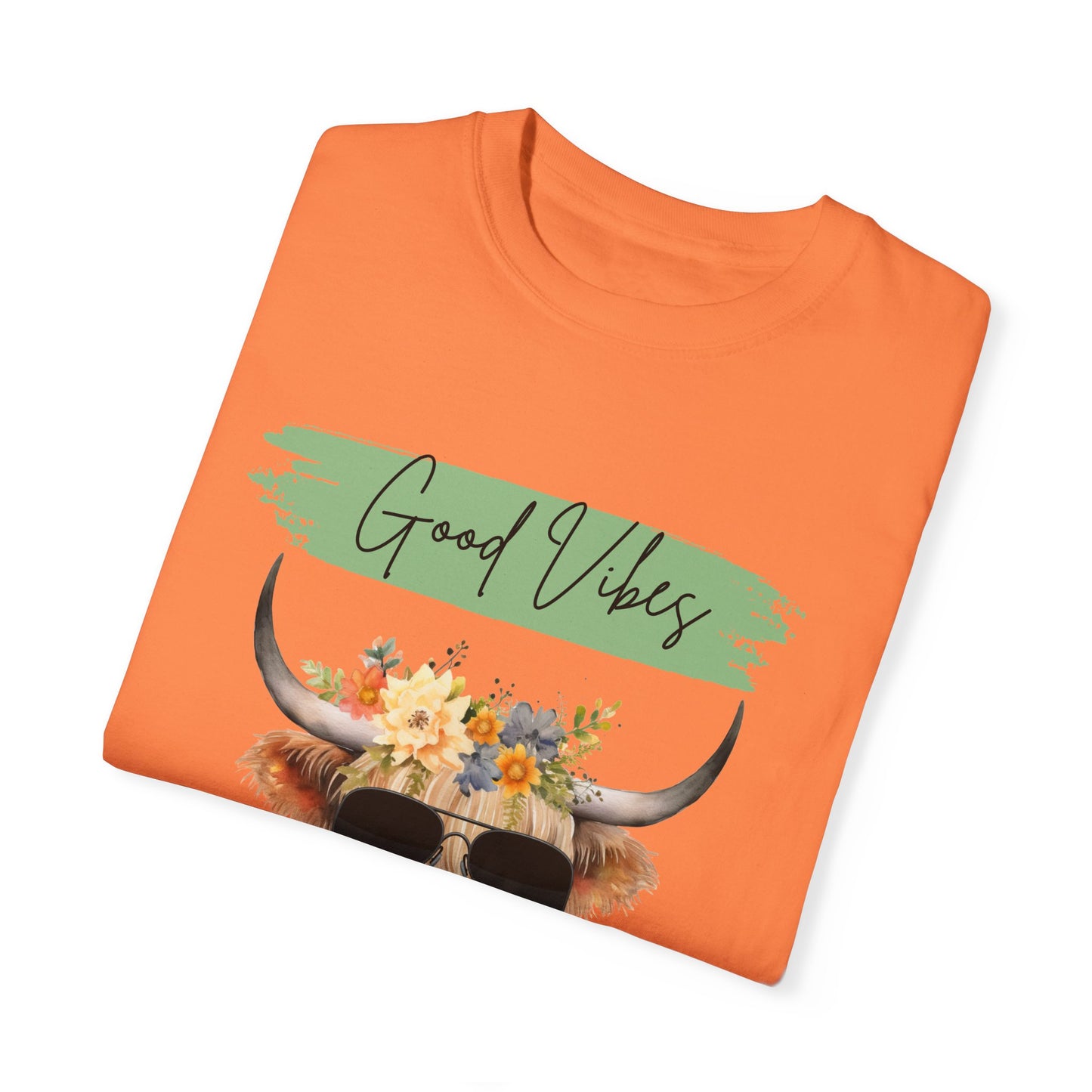 Good Vibes Highland Cow T-Shirt