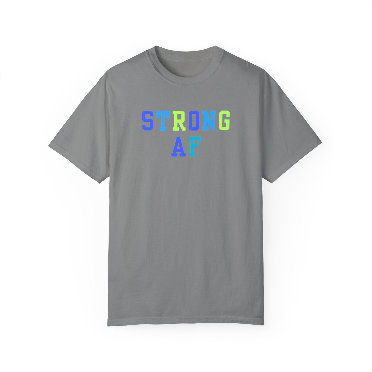 Strong AF T-Shirt (Blue/Green)