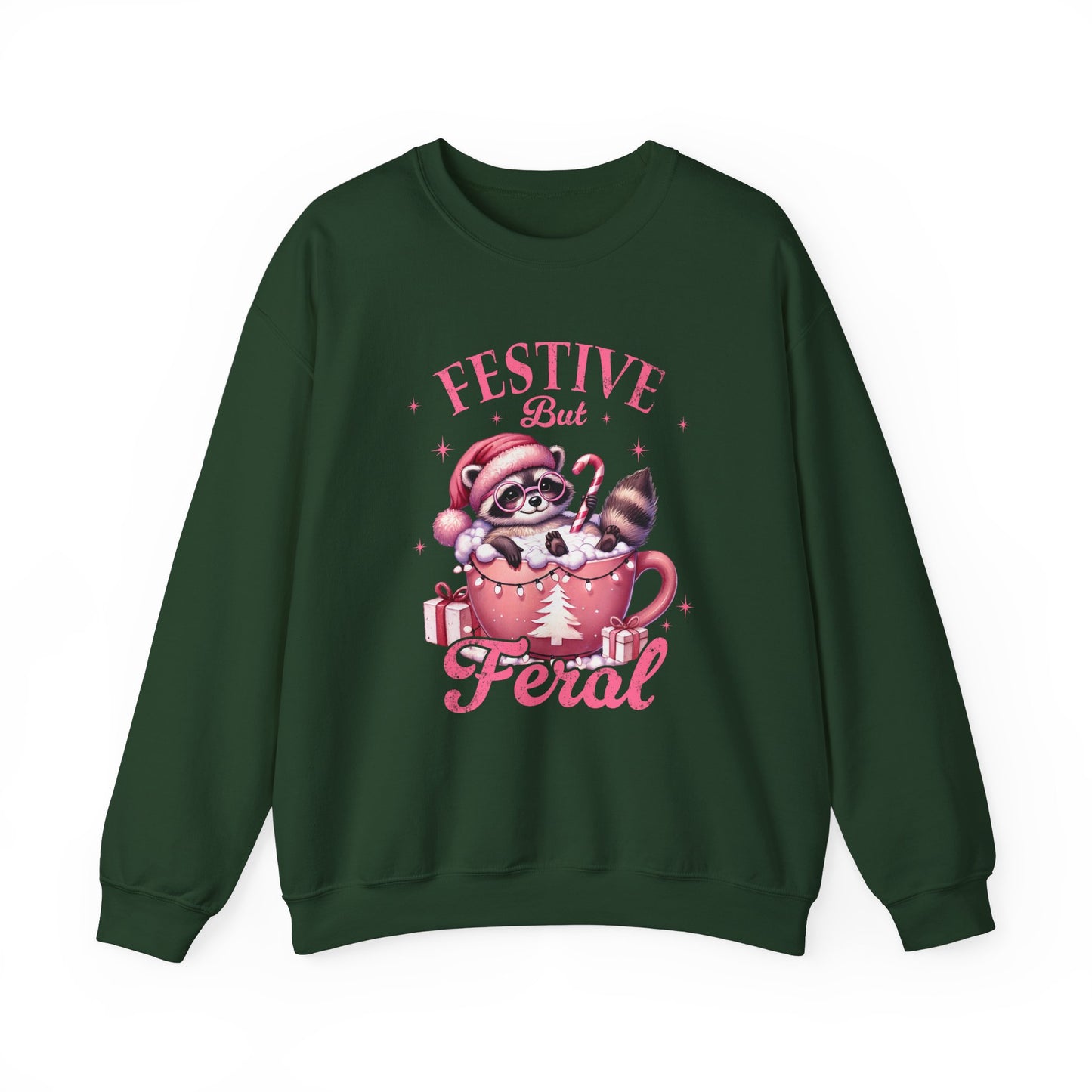 Festive But Feral Crewneck Sweatshirt