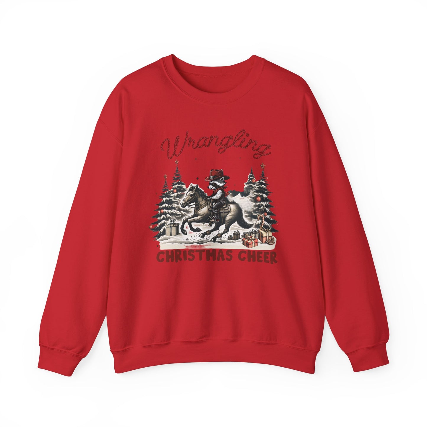 Wrangling Christmas Cheer Crewneck Sweatshirt