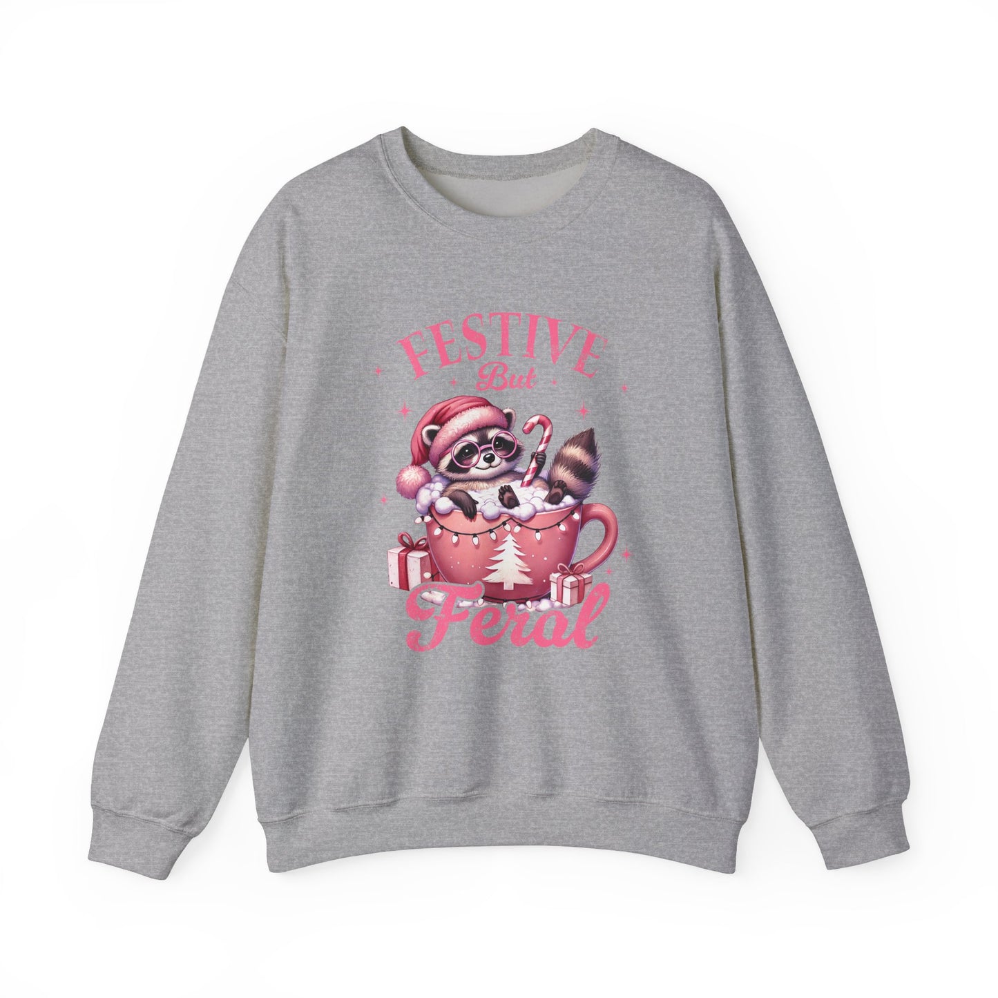 Festive But Feral Crewneck Sweatshirt