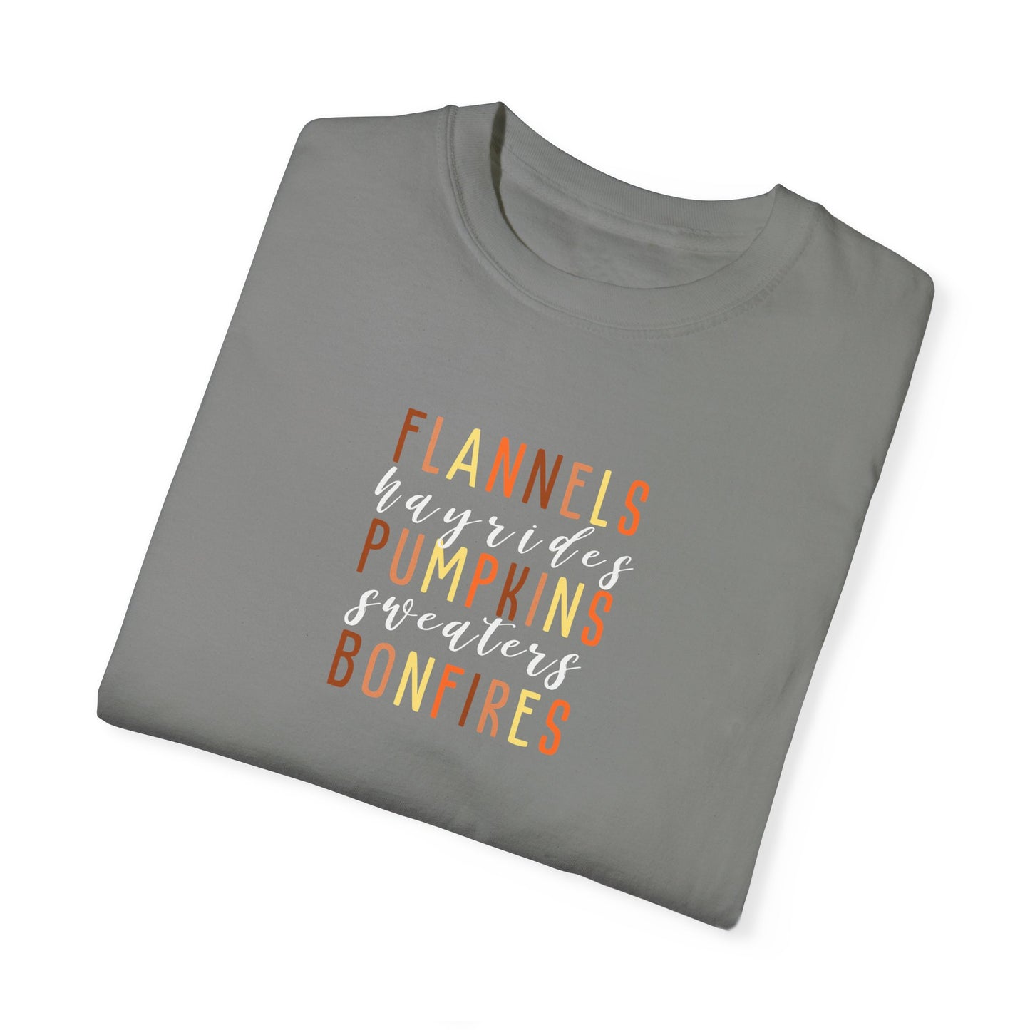 Flannels Pumpkins Bonfires T-Shirt