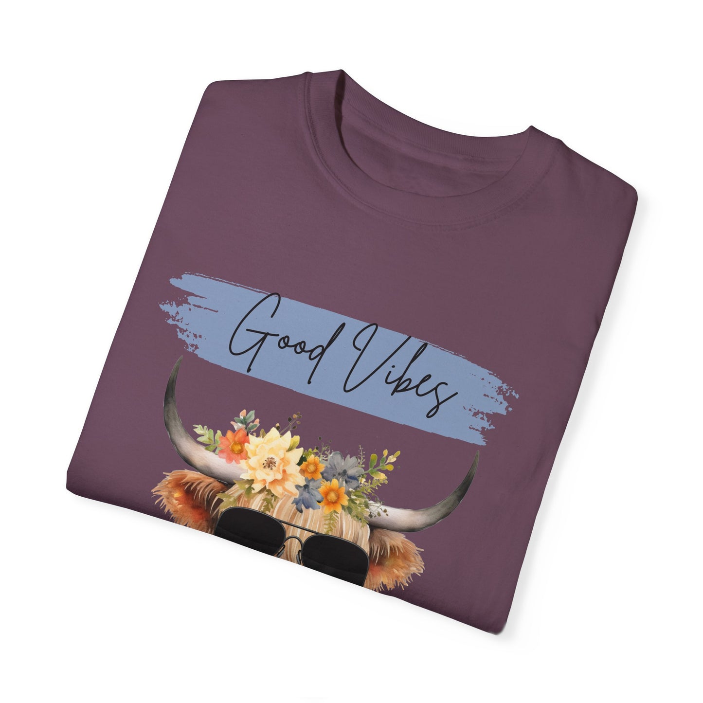 Good Vibes Highland Cow T-Shirt