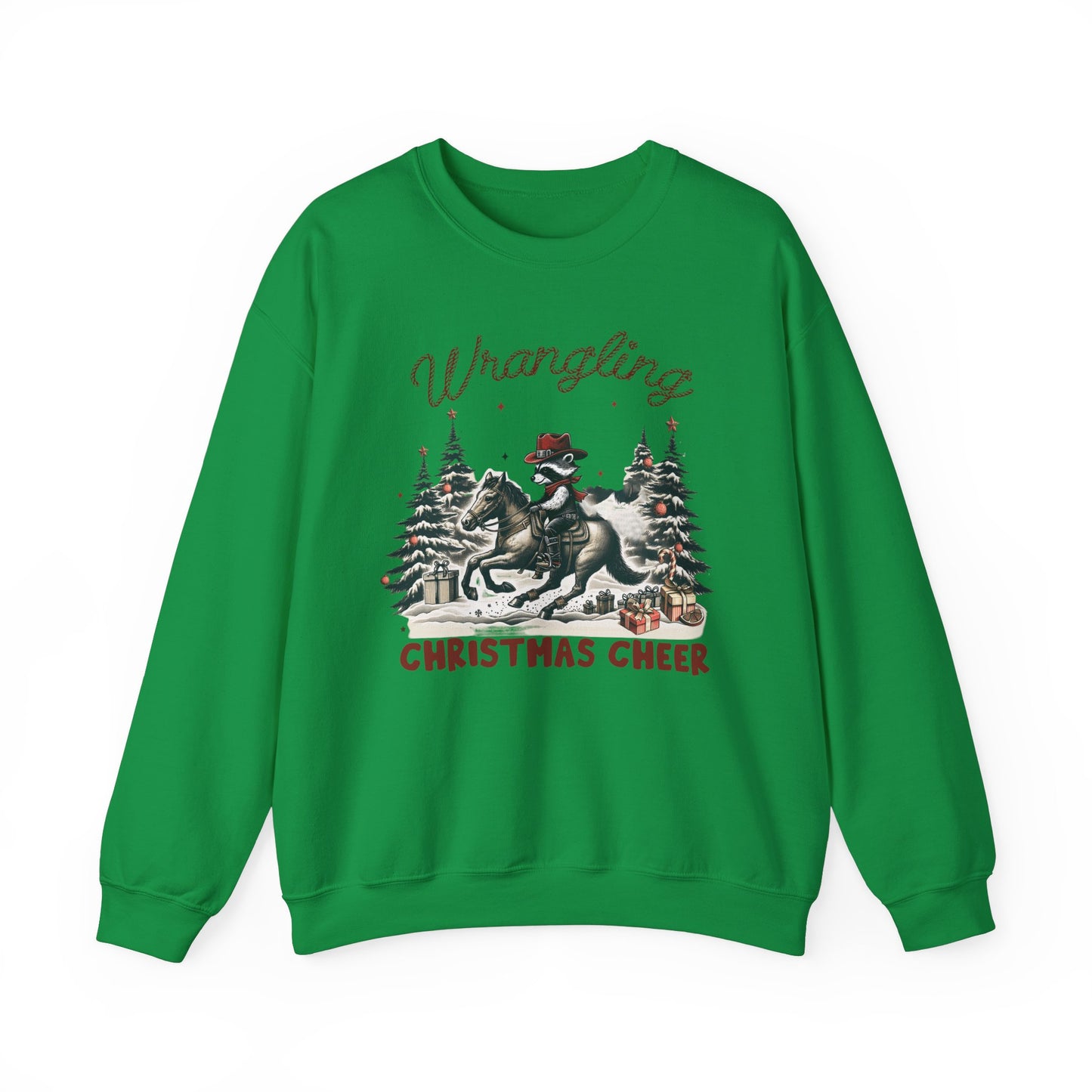 Wrangling Christmas Cheer Crewneck Sweatshirt