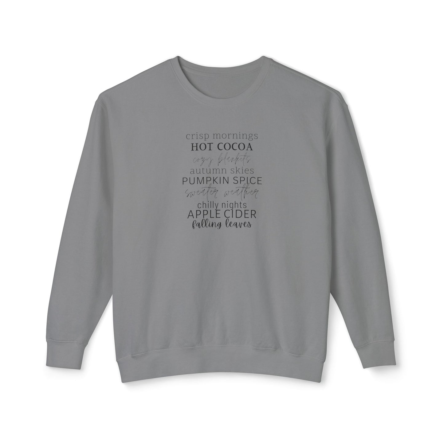 Fall Activities Lightweight Crewneck