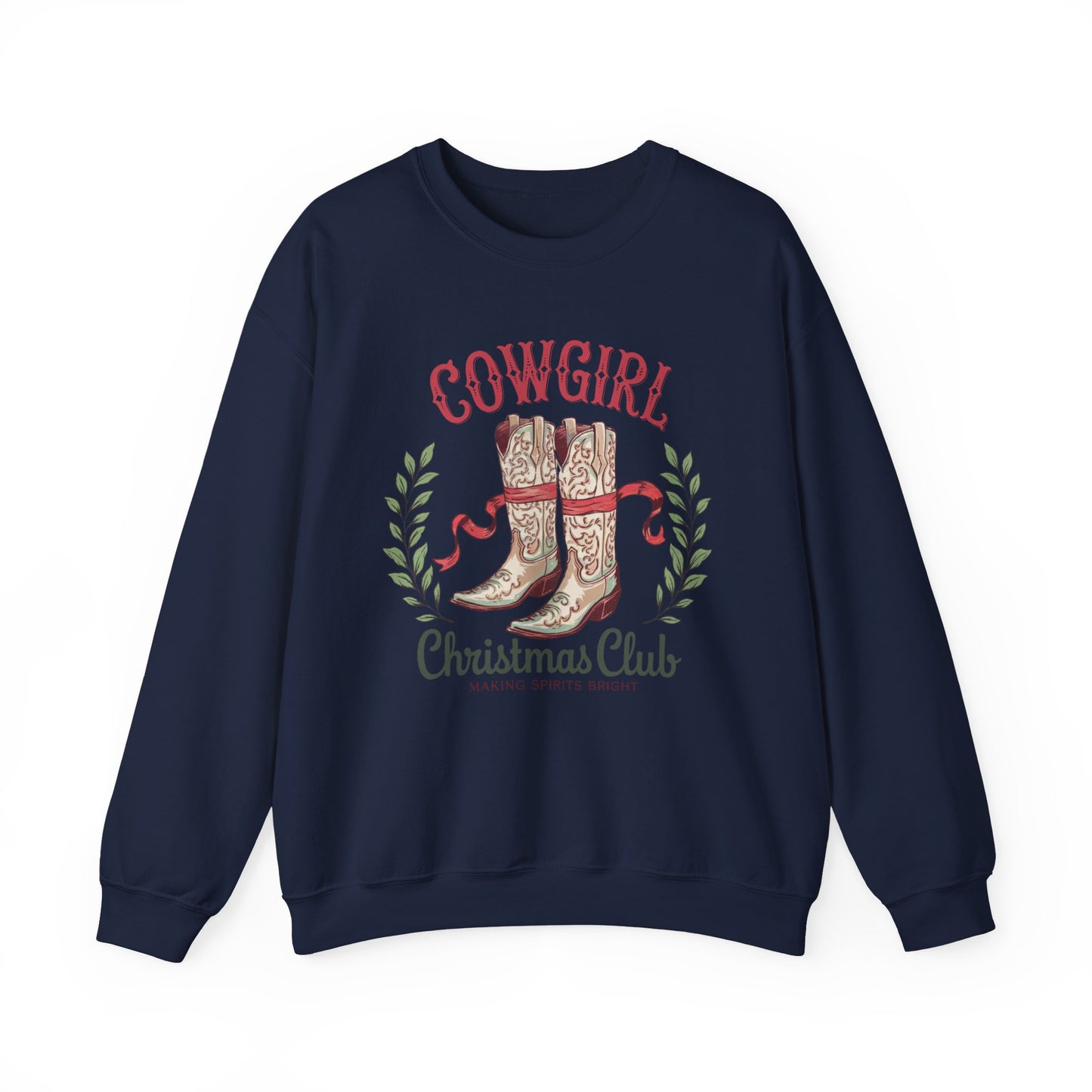 Cowgirl Christmas Club Crewneck Sweatshirt