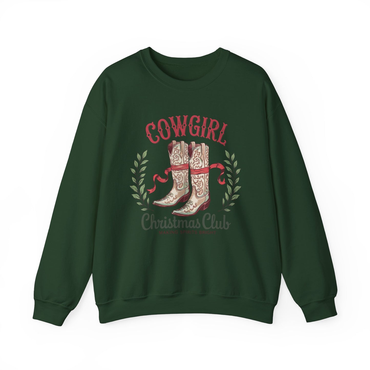 Cowgirl Christmas Club Crewneck Sweatshirt