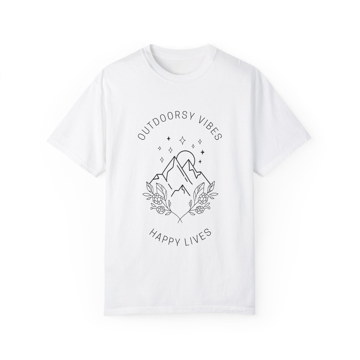 Outdoorsy Vibes, Happy Lives T-Shirt