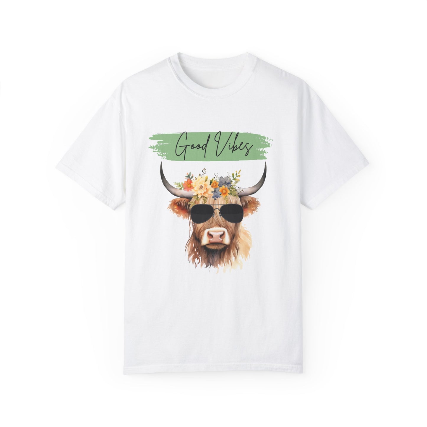 Good Vibes Highland Cow T-Shirt