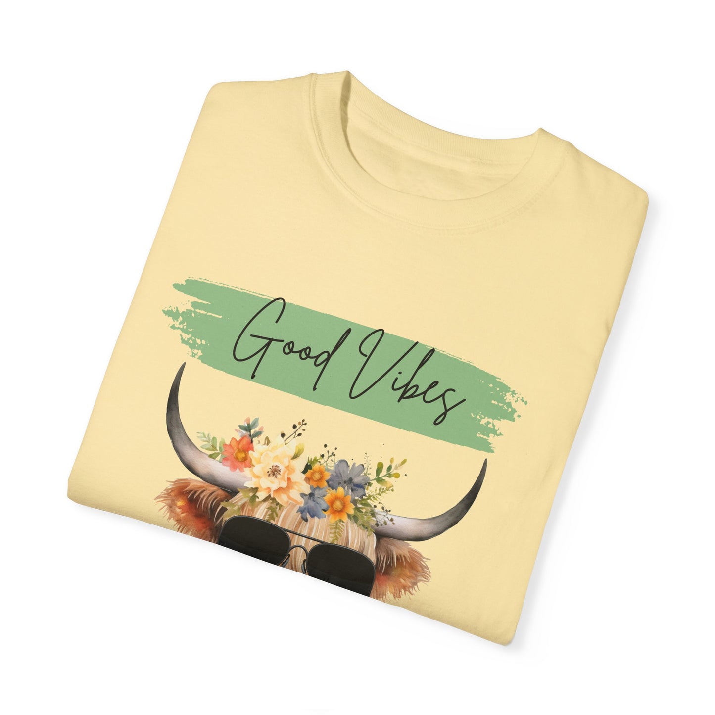 Good Vibes Highland Cow T-Shirt