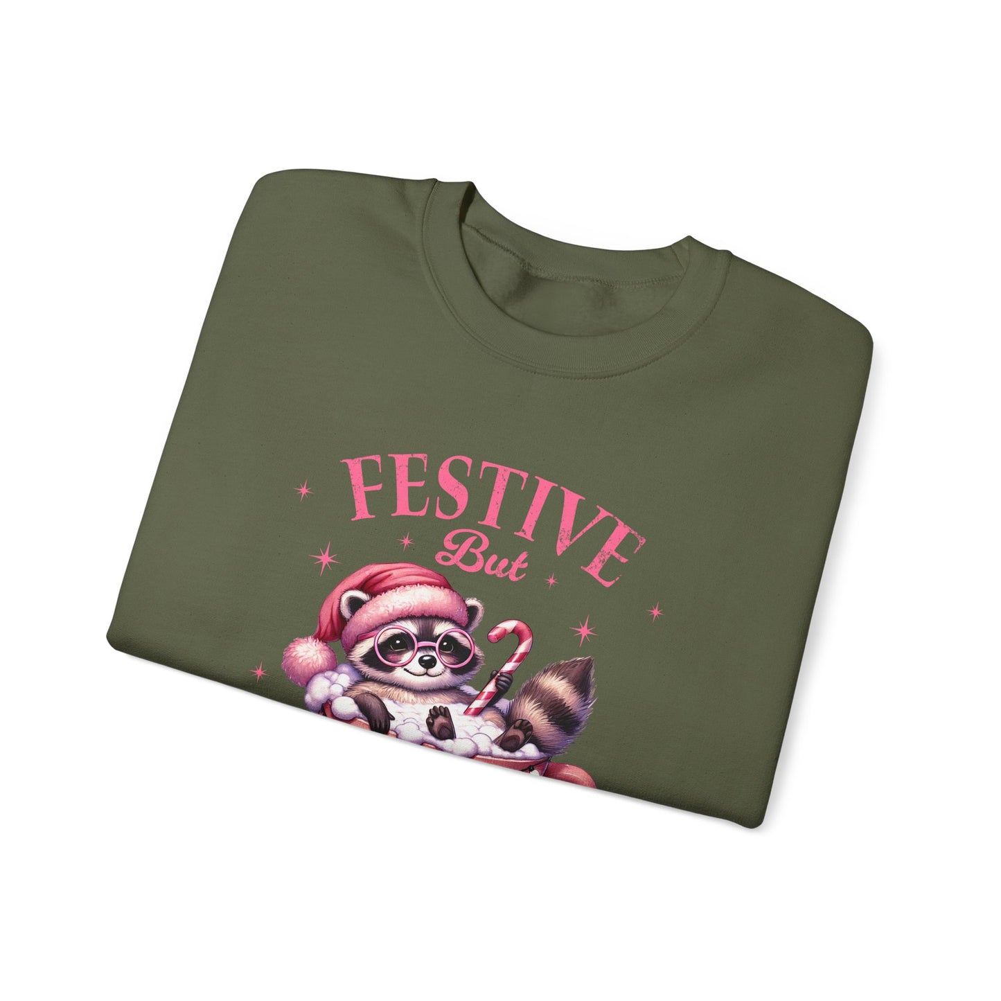 Festive But Feral Crewneck Sweatshirt