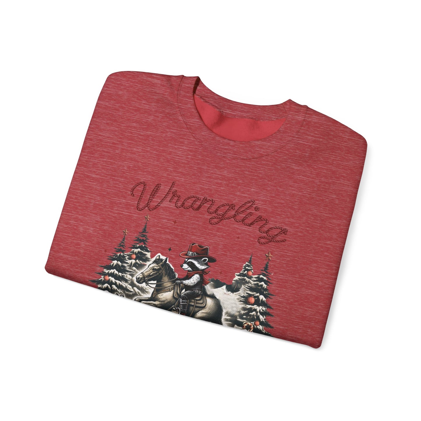 Wrangling Christmas Cheer Crewneck Sweatshirt