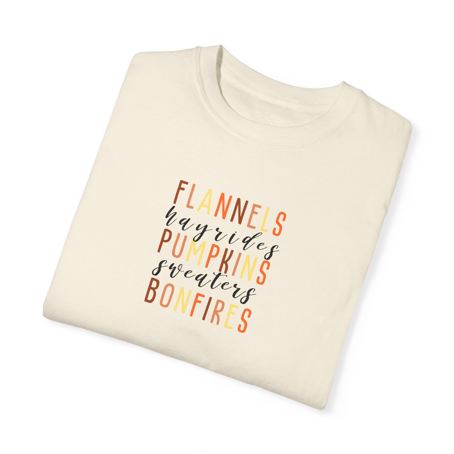 Flannels Pumpkins Bonfires T-Shirt