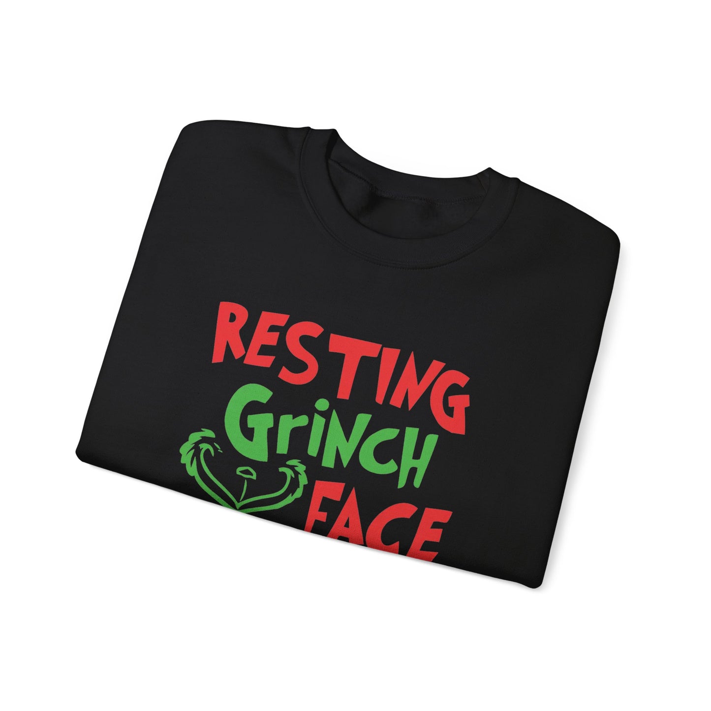 Resting Grinch Face Crewneck Sweatshirt