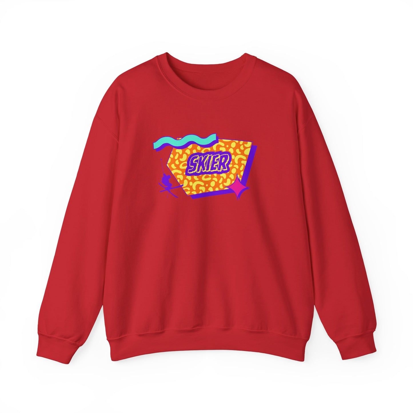 Retro Skier Crewneck Sweatshirt