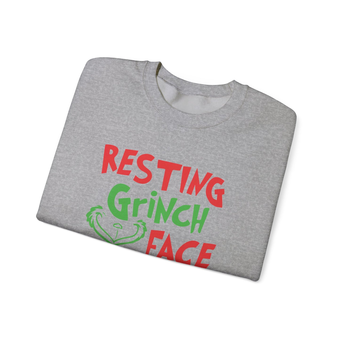 Resting Grinch Face Crewneck Sweatshirt