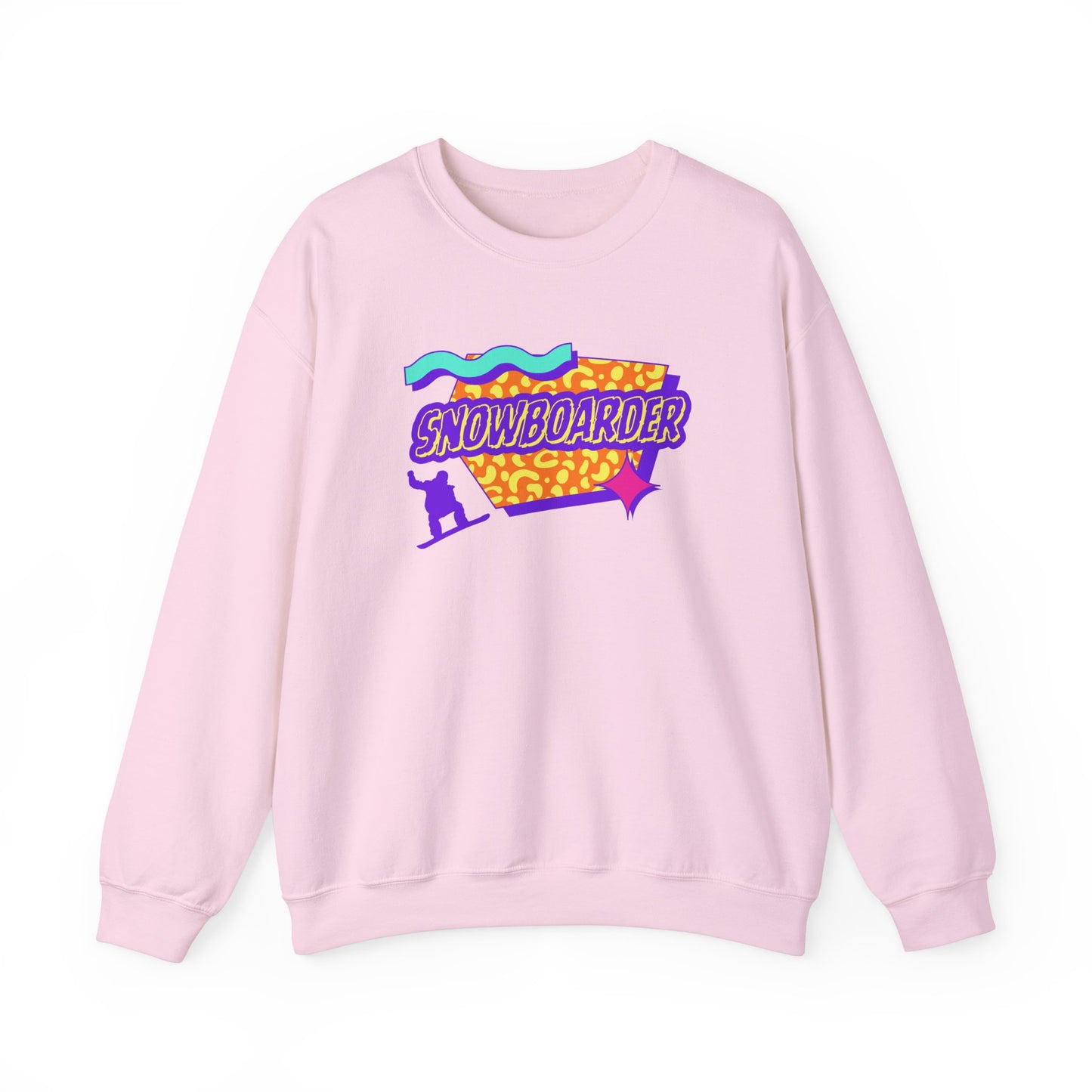 Retro Snowboarder Crewneck Sweatshirt