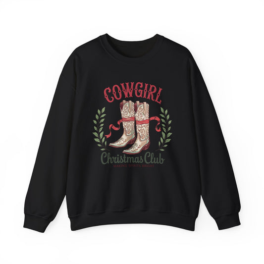 Cowgirl Christmas Club Crewneck Sweatshirt