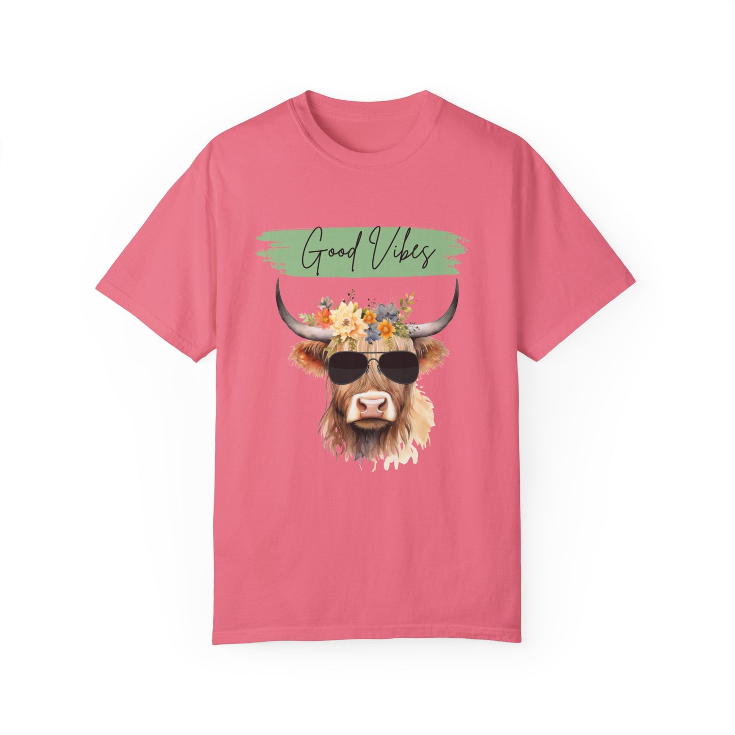 Good Vibes Highland Cow T-Shirt