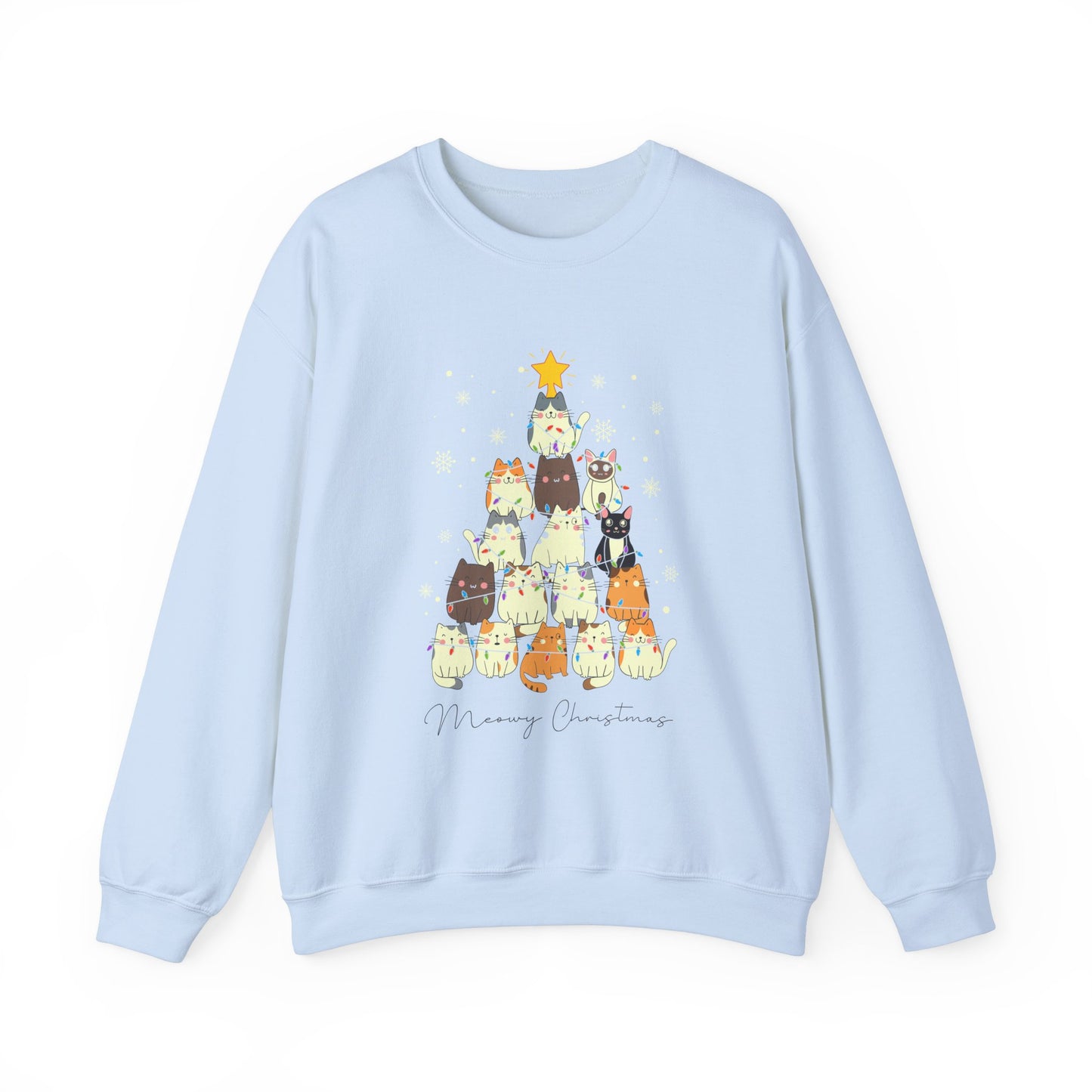 Meowy Christmas Crewneck Sweatshirt