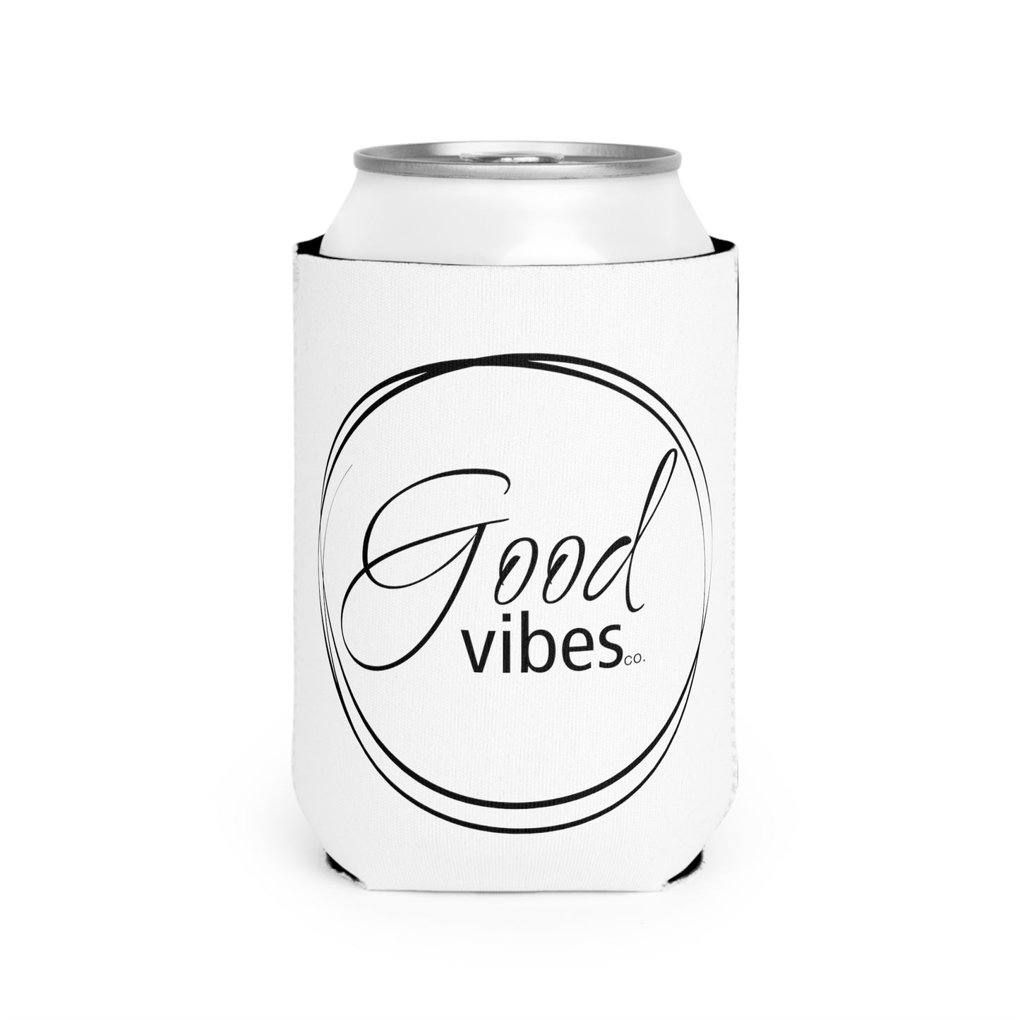 Good Vibes Koozie - White