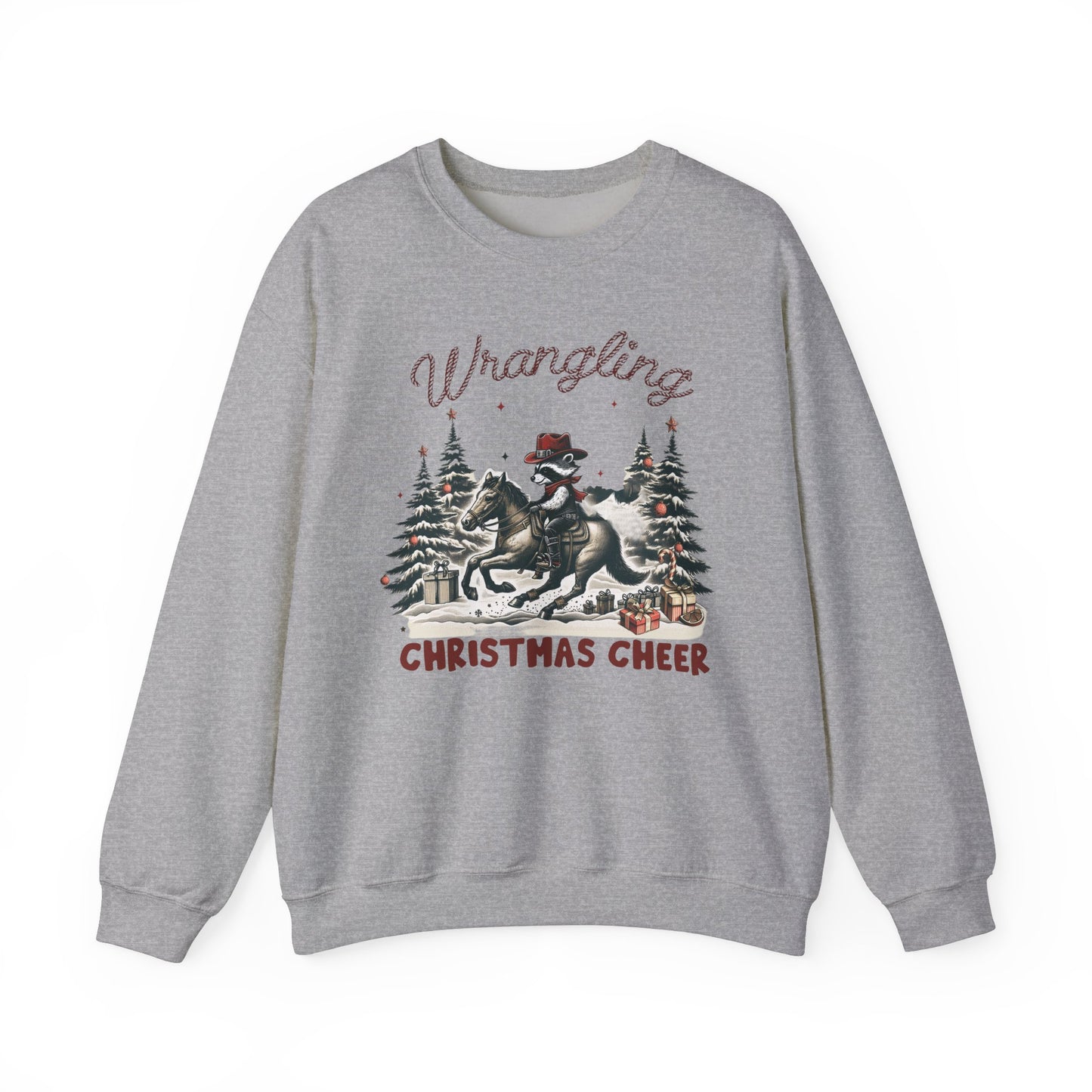 Wrangling Christmas Cheer Crewneck Sweatshirt