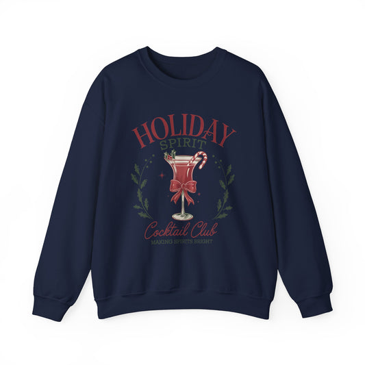 Holiday Spirit Cocktail Club Crewneck Sweatshirt