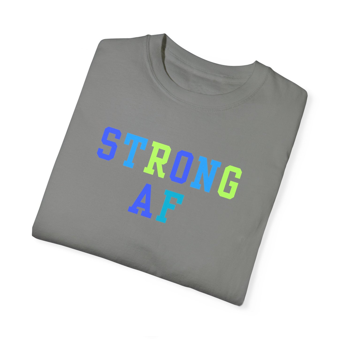 Strong AF T-Shirt (Blue/Green)