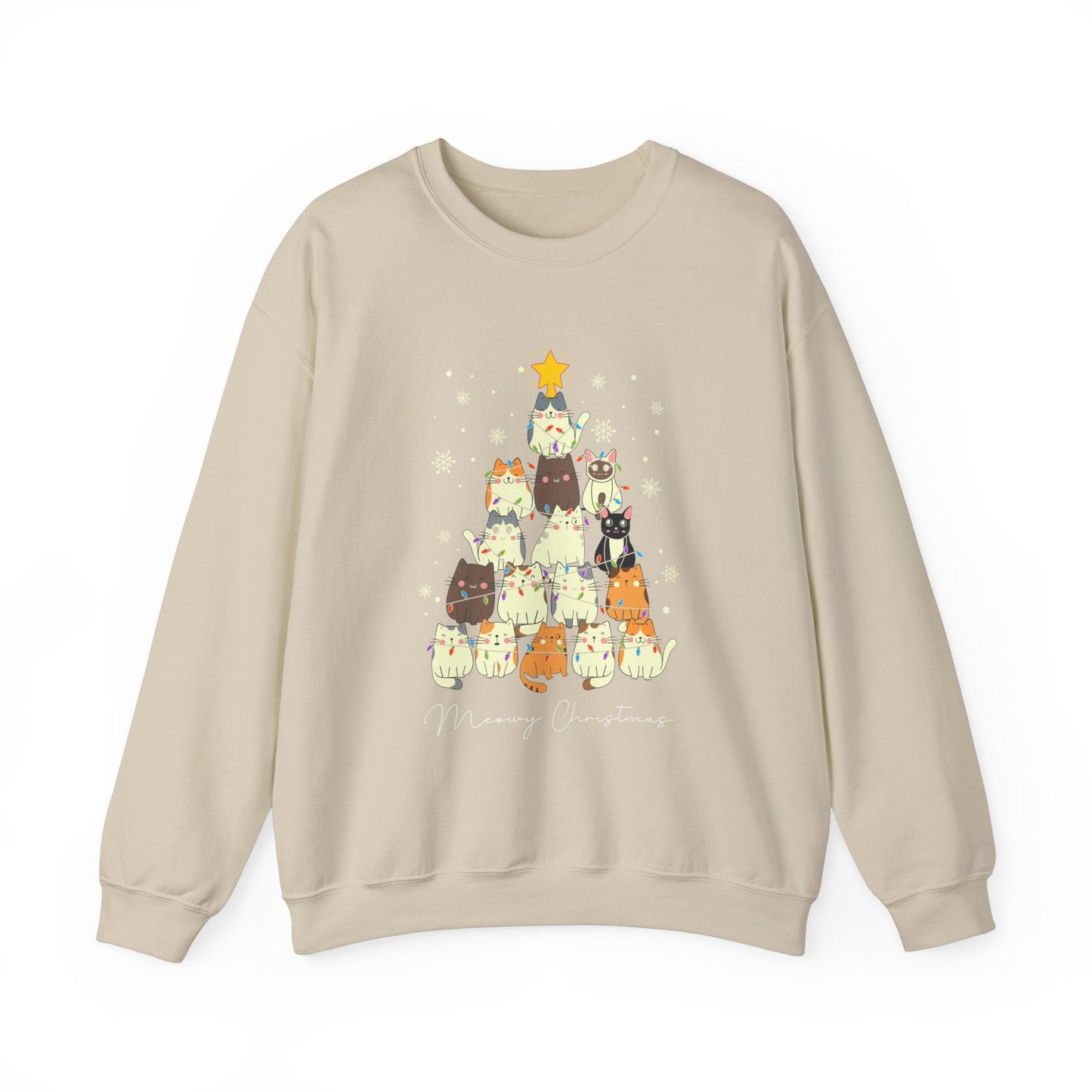 Meowy Christmas Crewneck Sweatshirt