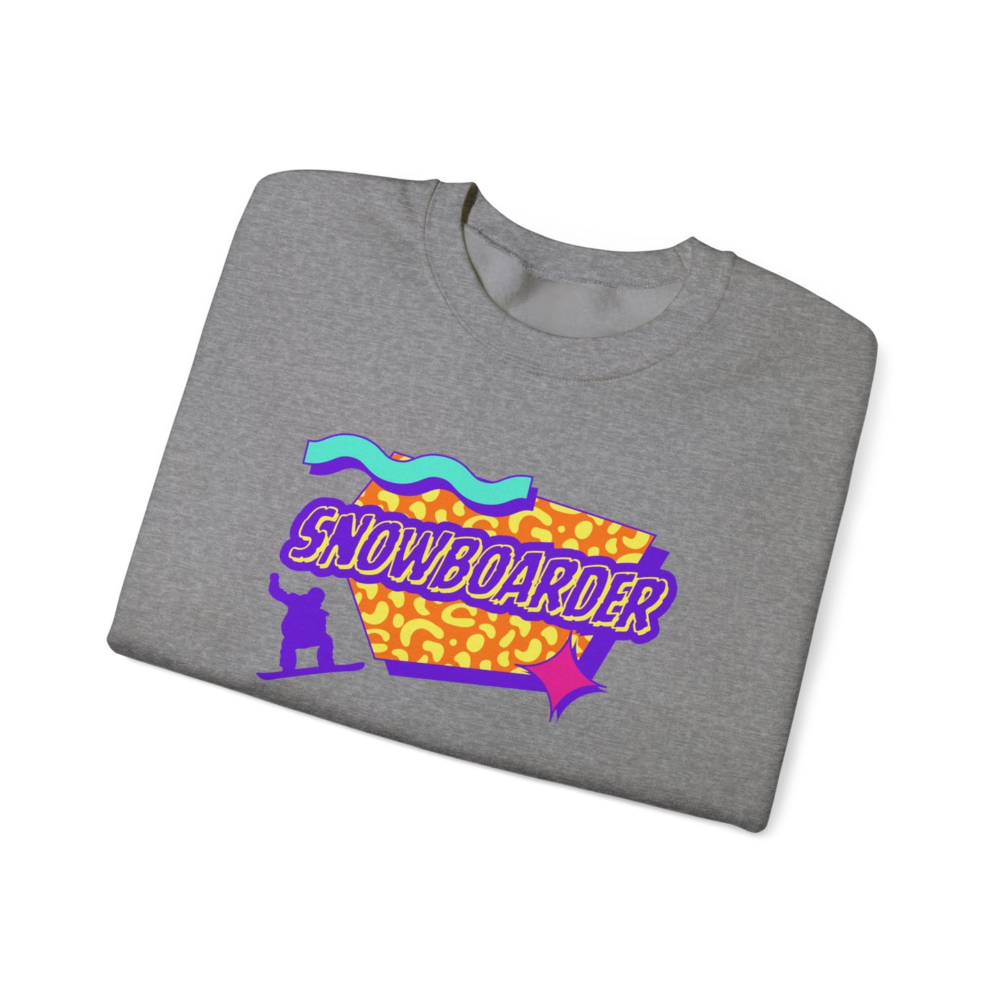 Retro Snowboarder Crewneck Sweatshirt