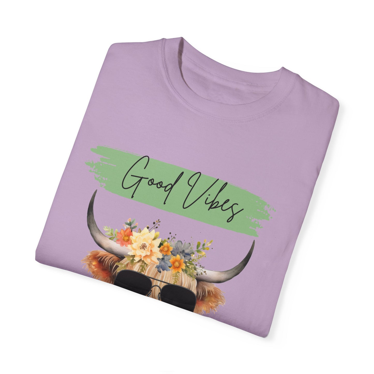 Good Vibes Highland Cow T-Shirt