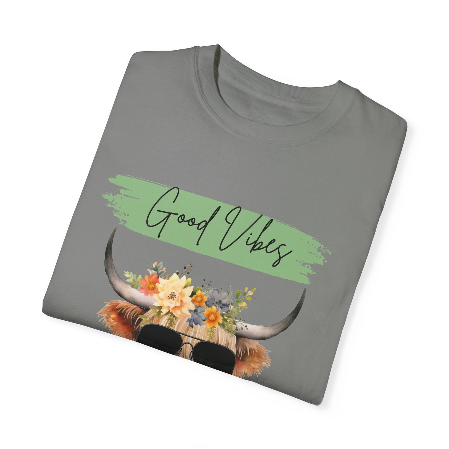 Good Vibes Highland Cow T-Shirt