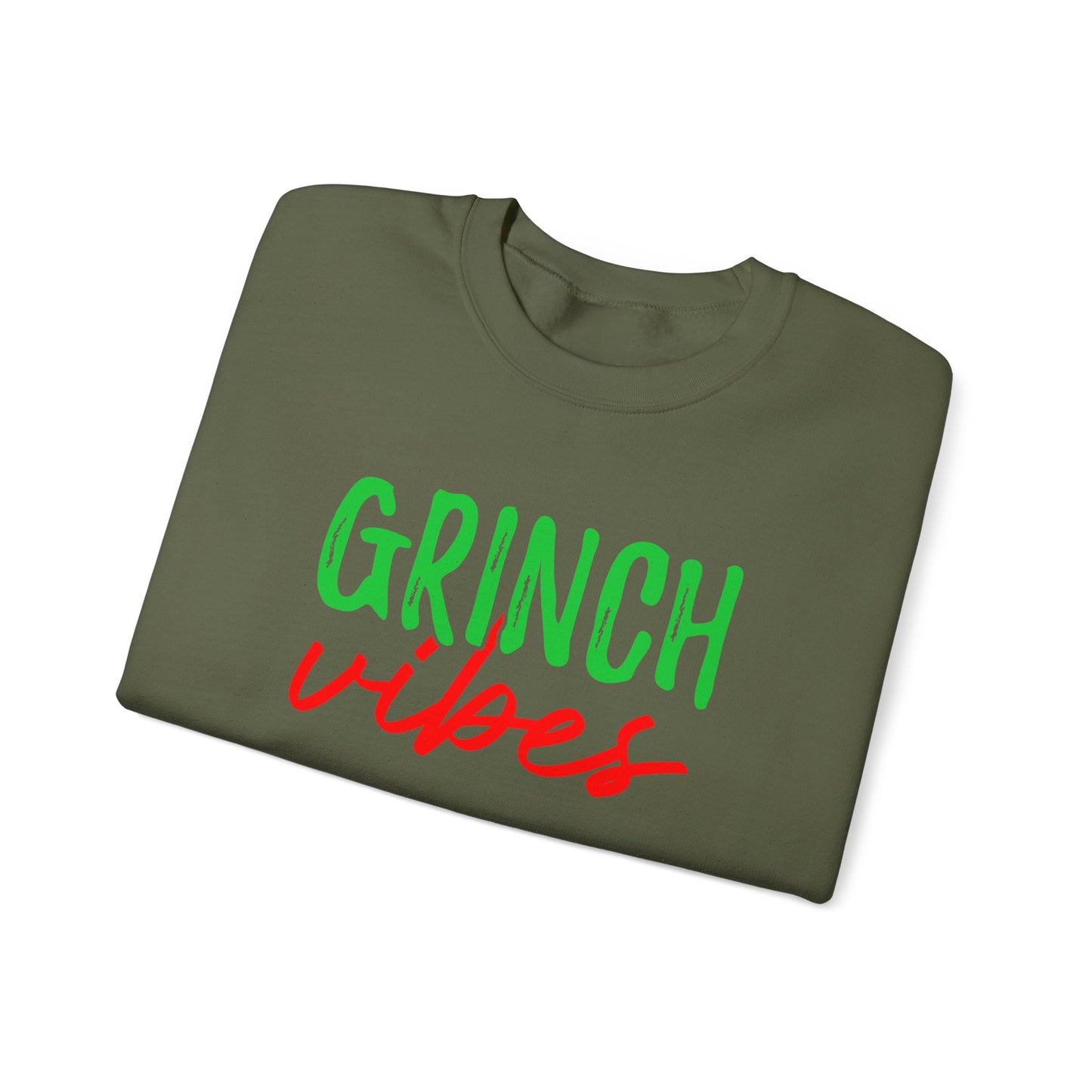 Grinch Vibes Crewneck Sweatshirt