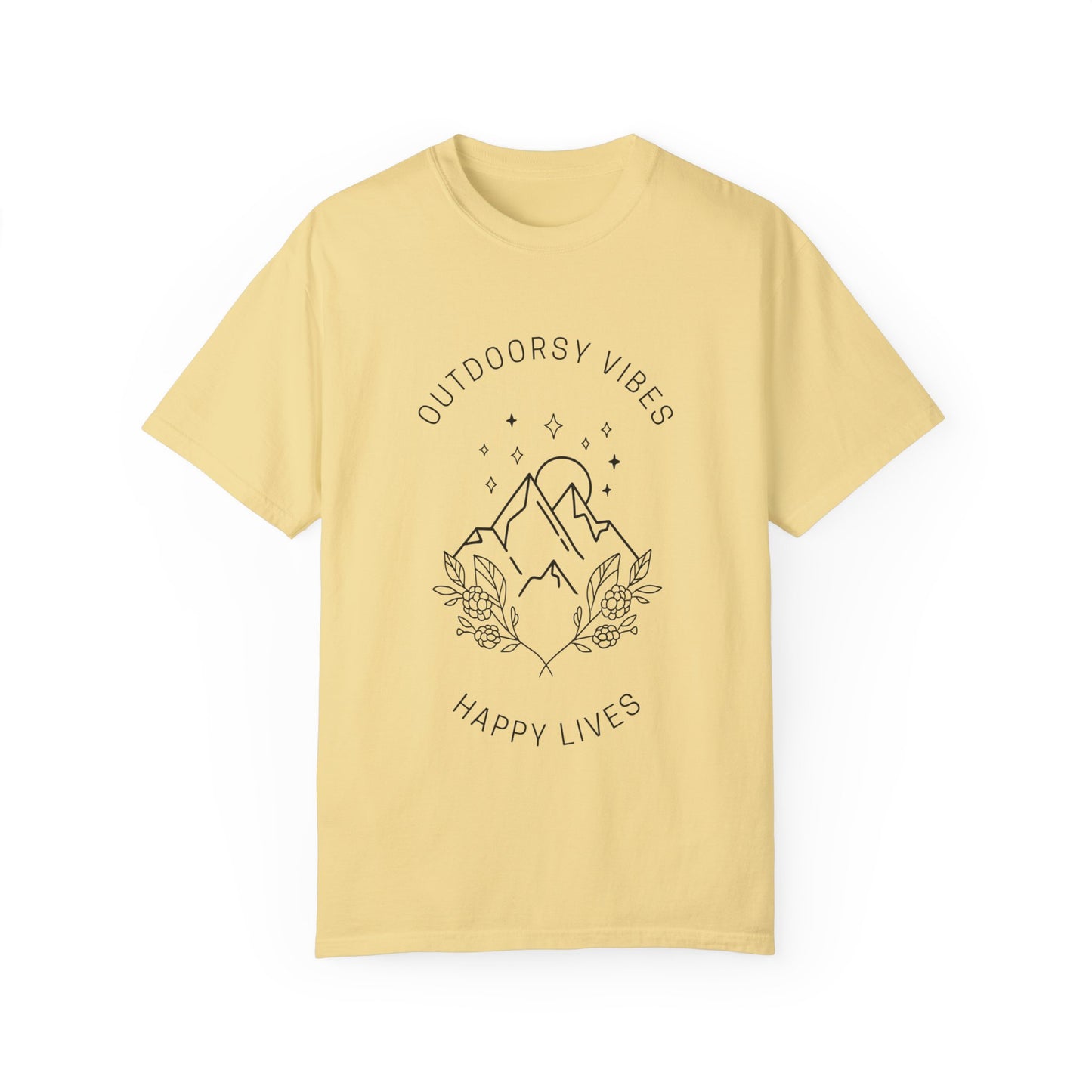 Outdoorsy Vibes, Happy Lives T-Shirt