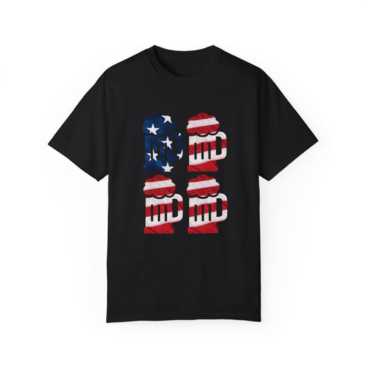 American Flag Beer T-Shirt