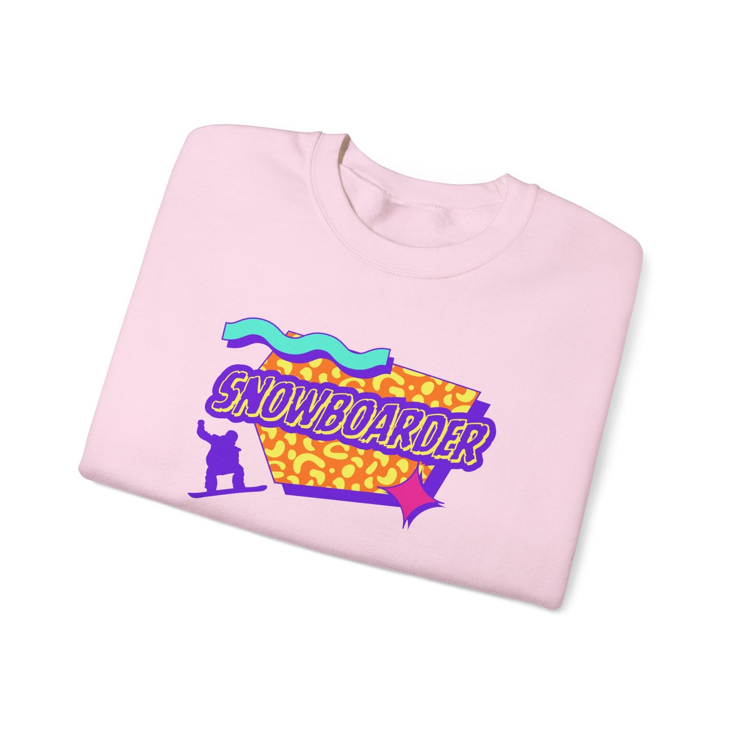 Retro Snowboarder Crewneck Sweatshirt