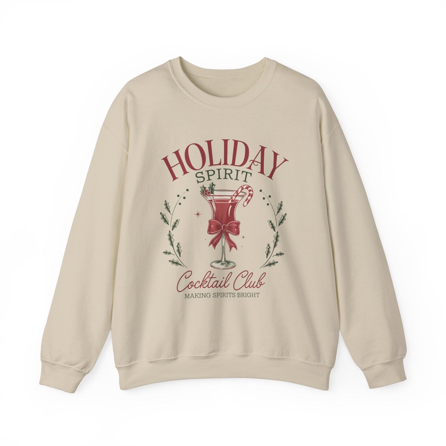 Holiday Spirit Cocktail Club Crewneck Sweatshirt