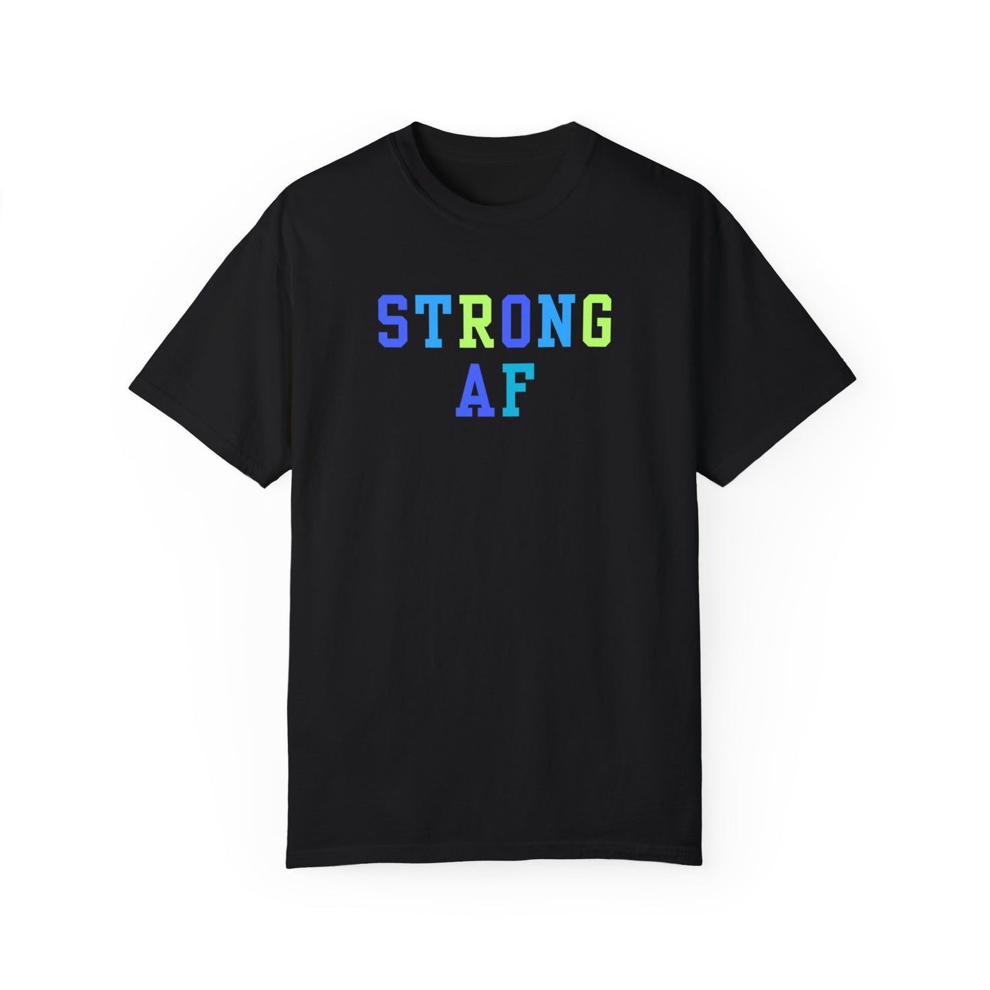 Strong AF T-Shirt (Blue/Green)