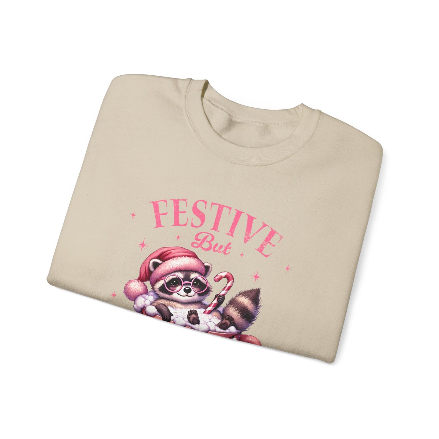 Festive But Feral Crewneck Sweatshirt