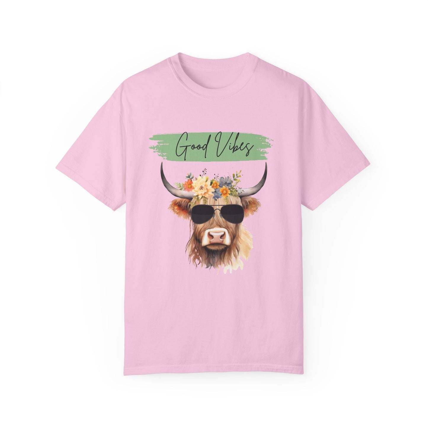 Good Vibes Highland Cow T-Shirt