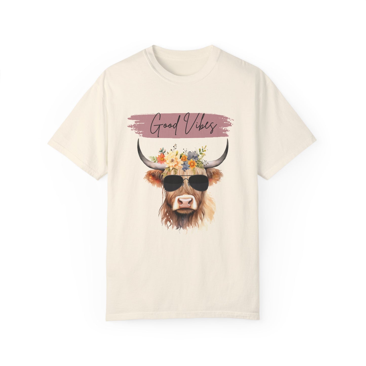 Good Vibes Highland Cow T-Shirt