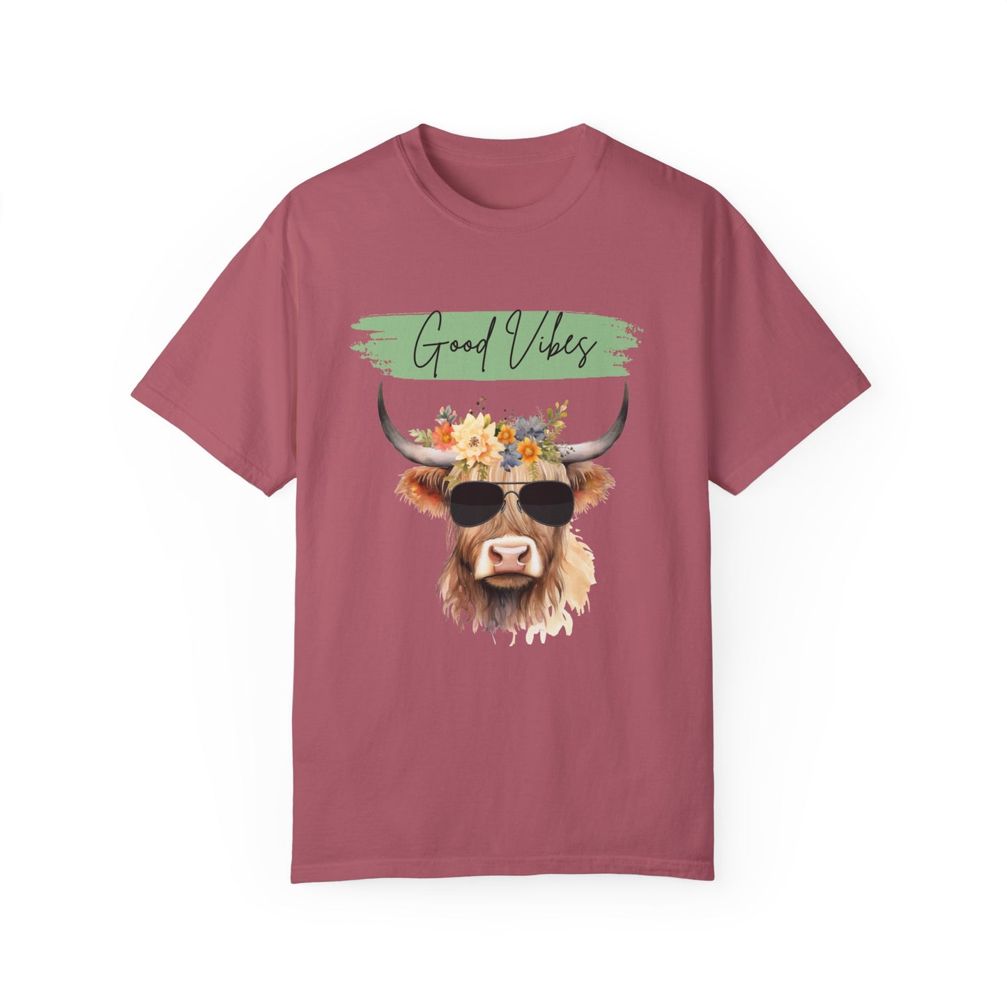 Good Vibes Highland Cow T-Shirt