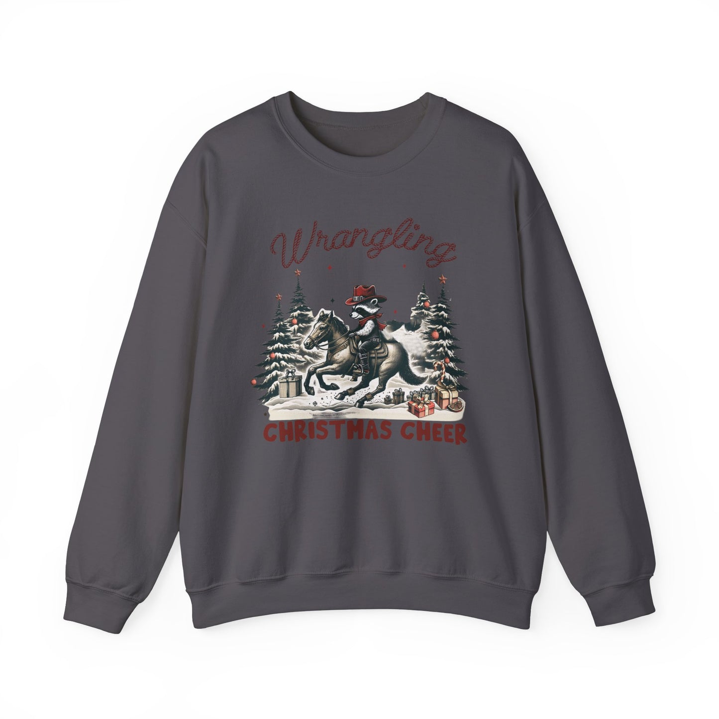 Wrangling Christmas Cheer Crewneck Sweatshirt