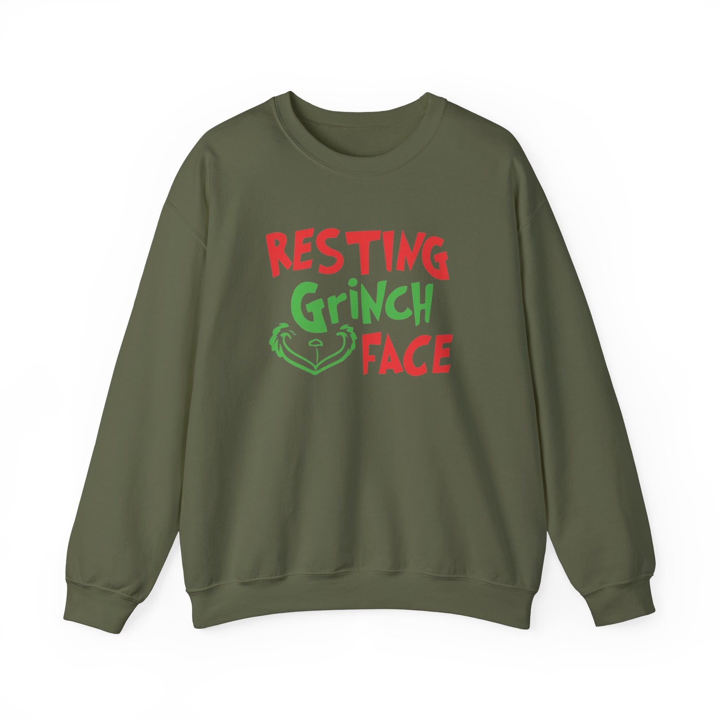 Resting Grinch Face Crewneck Sweatshirt