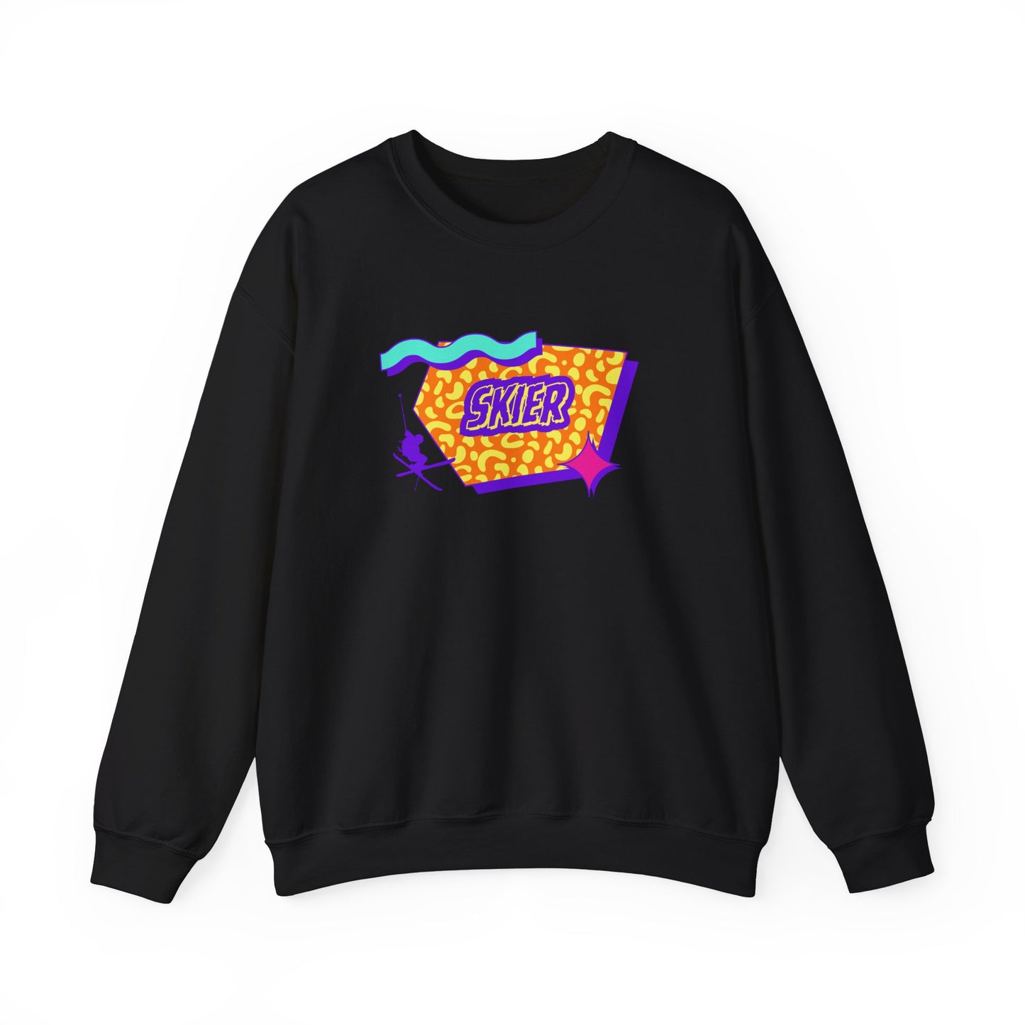 Retro Skier Crewneck Sweatshirt