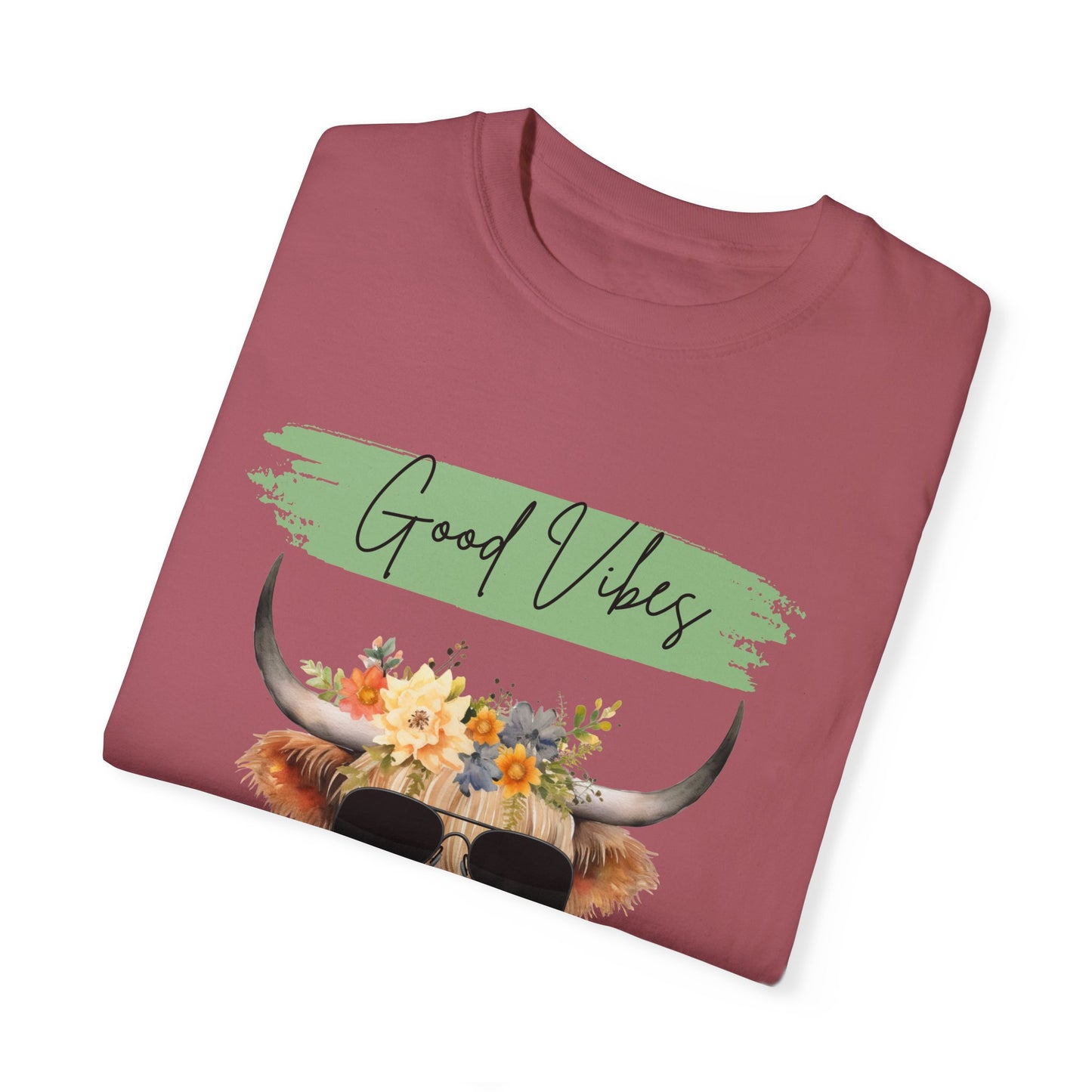 Good Vibes Highland Cow T-Shirt