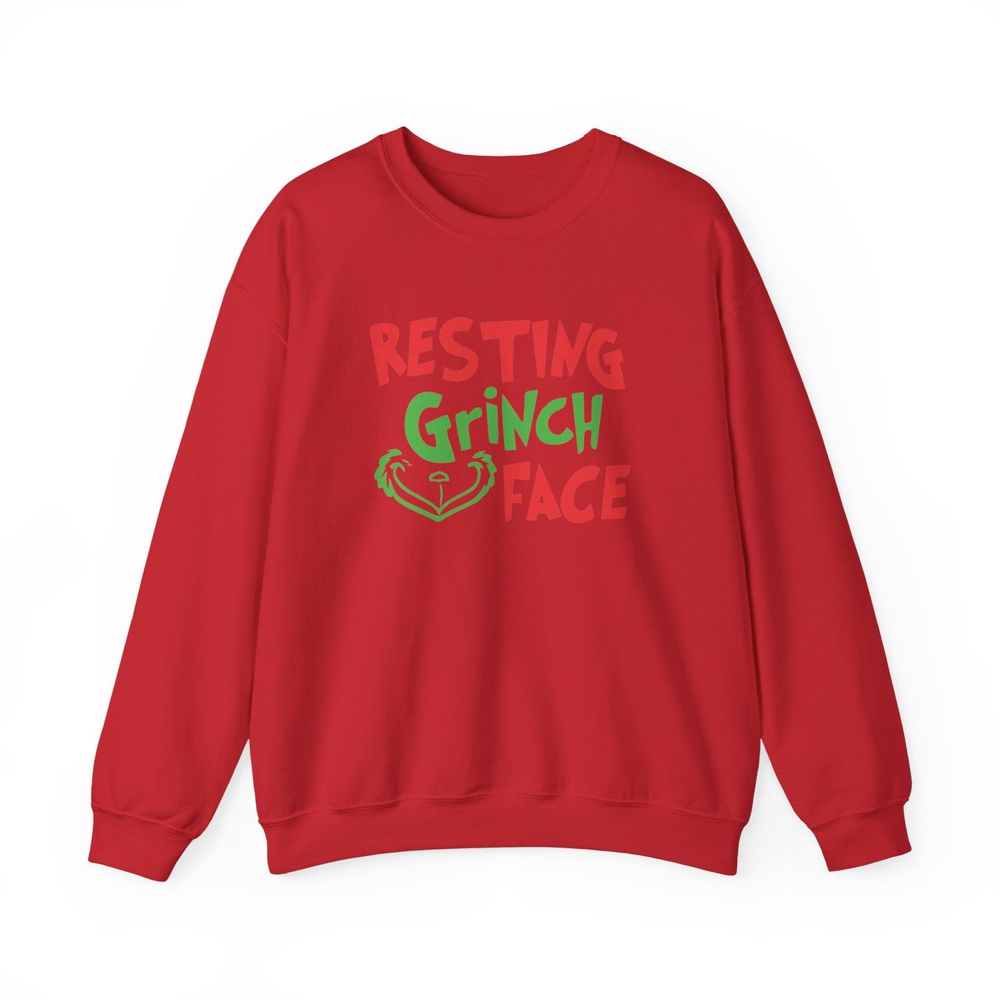 Resting Grinch Face Crewneck Sweatshirt