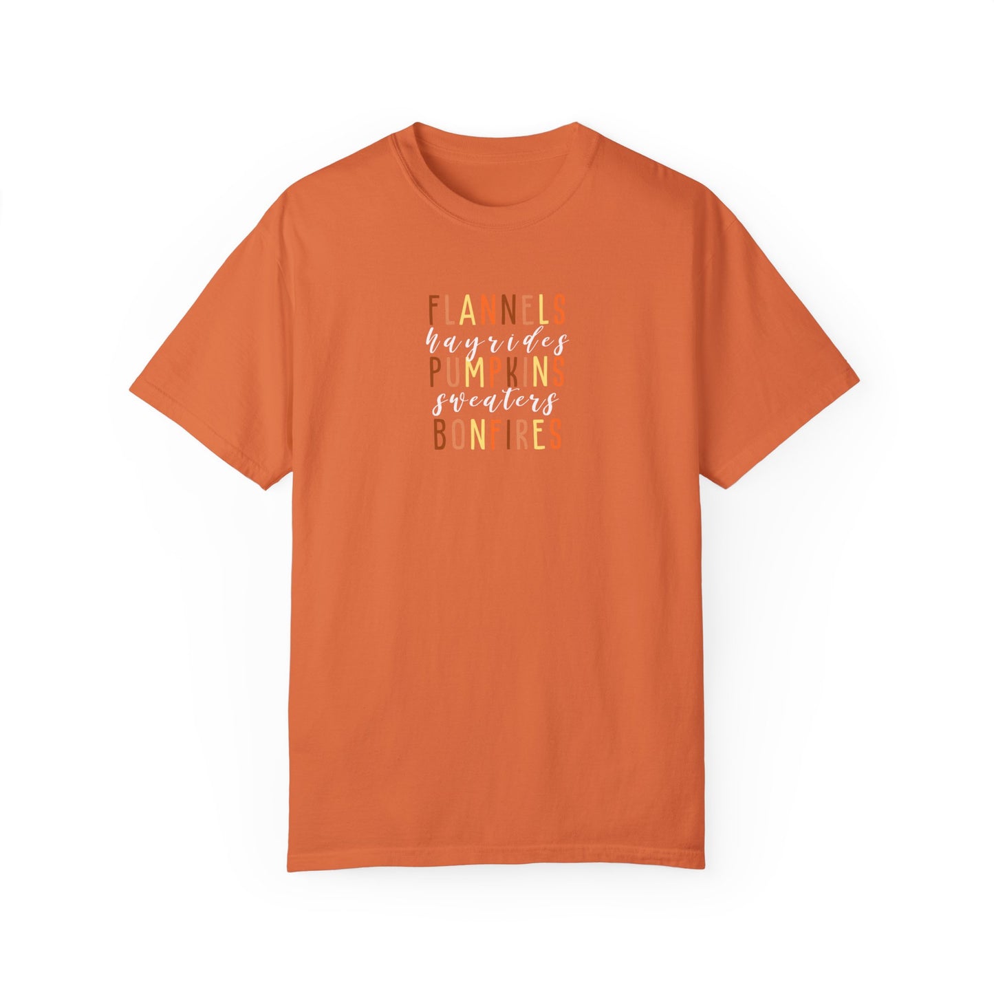 Flannels Pumpkins Bonfires T-Shirt